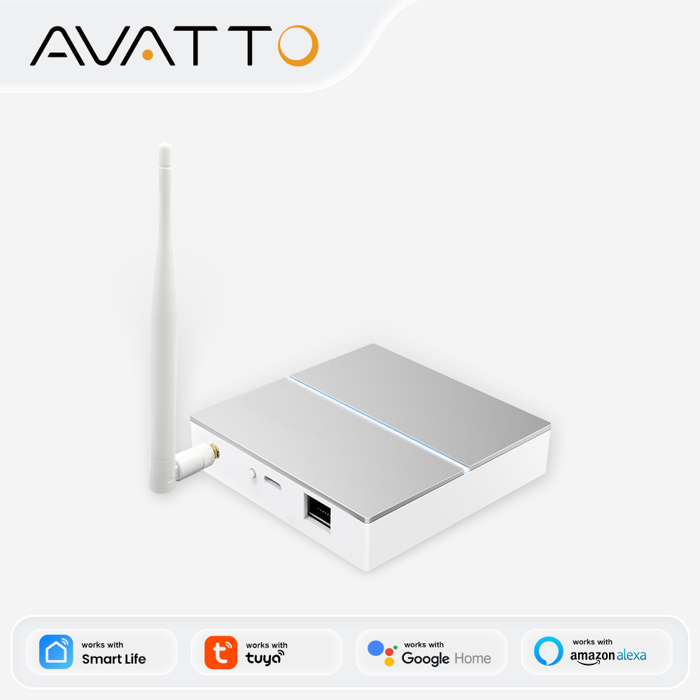 Smart Home Automation Kit - 안테나가 있는 AVATTO Tuya ZigBee 게이트웨이