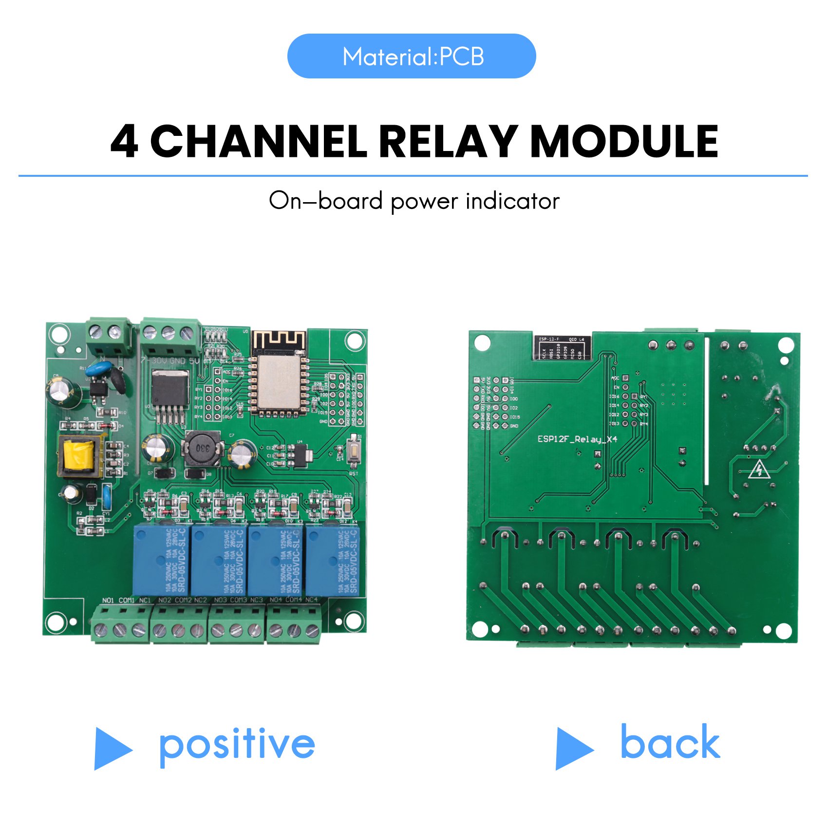 Esp8266 Relay Module - SCLS ESP8266 무선 WIFI 4 채널