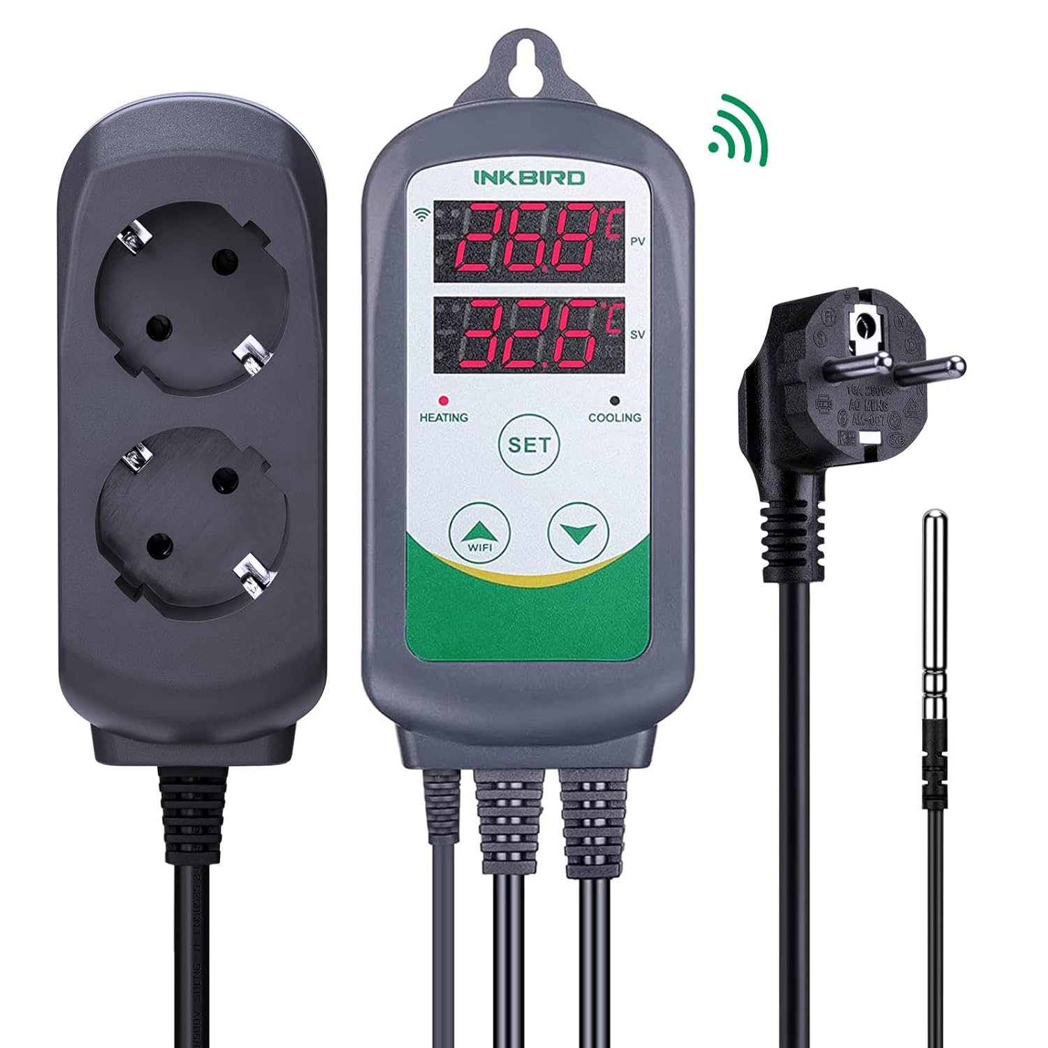 Wifi Smart Plug - INKBIRD ITC-308-WiFi 디지털 온도 컨트롤러 유리