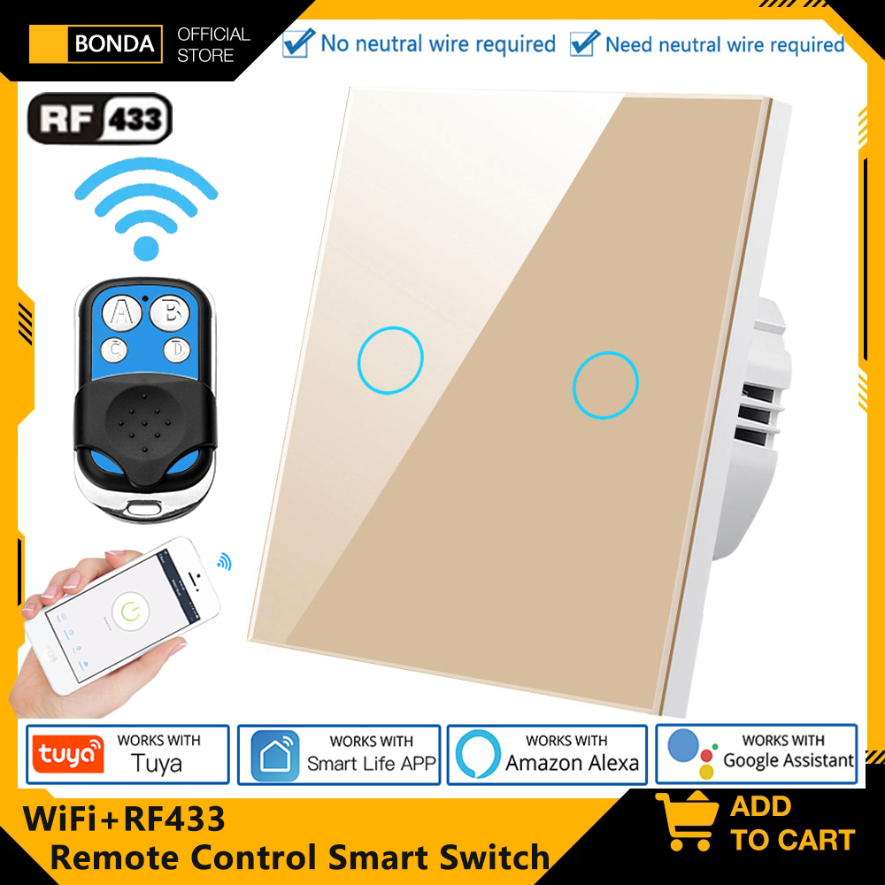 Smart Light Switch Wifi - Tuya EU WiFi + RF433 스마트