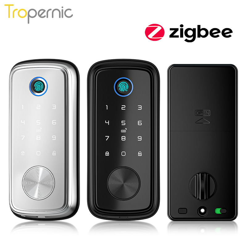 Smart Door Lock Wifi - 투야 지그비 문짝 데드볼트 잠금, 생체