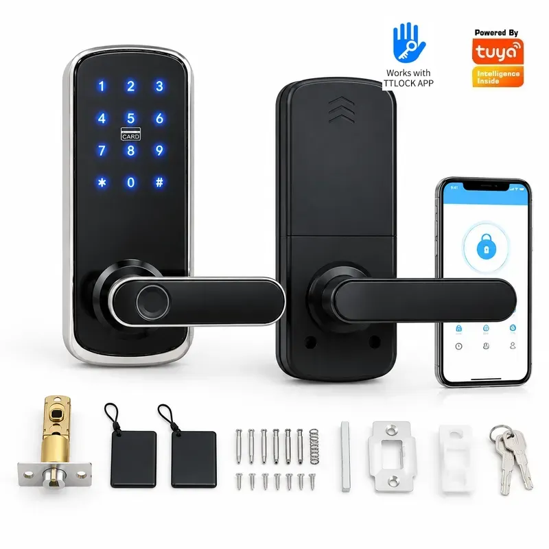Smart Door Lock Wifi - 투야(Tuya) Wi-Fi 비밀번호 및 지문 인식