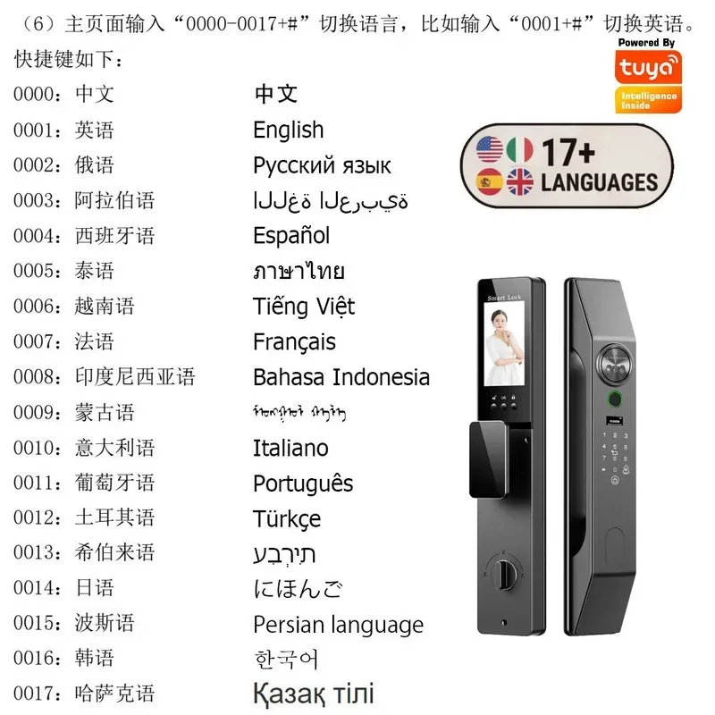 다국어 지원, 얼굴 인식, 비밀번호, 지문 인식 기능이 - Smart Door Lock Wifi 리뷰 및 가격