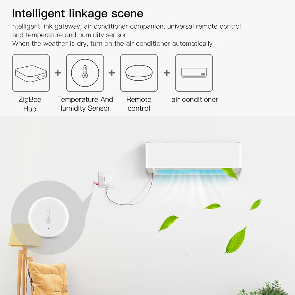 Tuya 스마트 Zigbee 온도 및 습도 센서 App - Smart Home Automation Kit 리뷰 및 가격