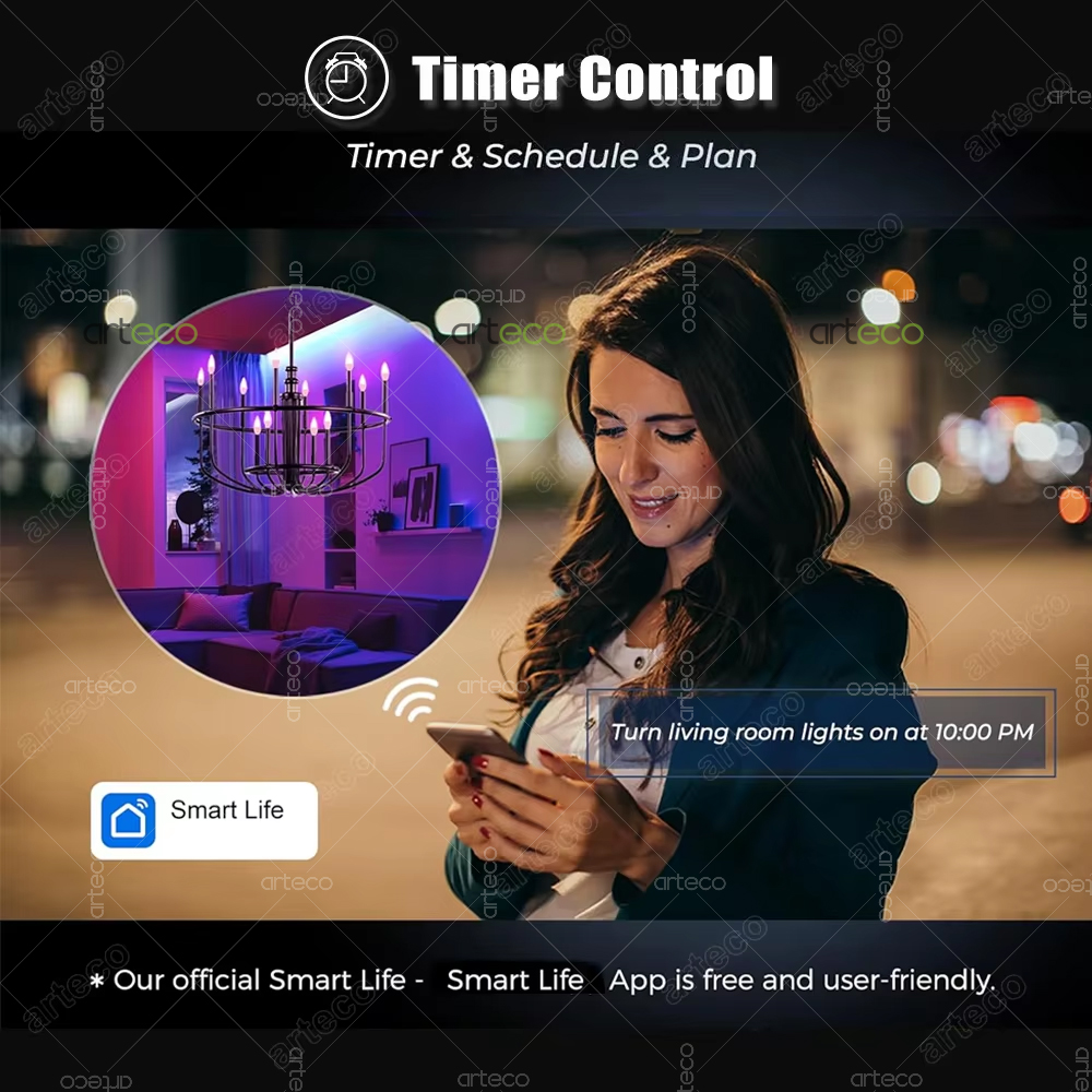투야 E14 LED 캔들 램프 앱 제어 LED 전구 W - Smart Light Switch Wifi 리뷰 및 가격