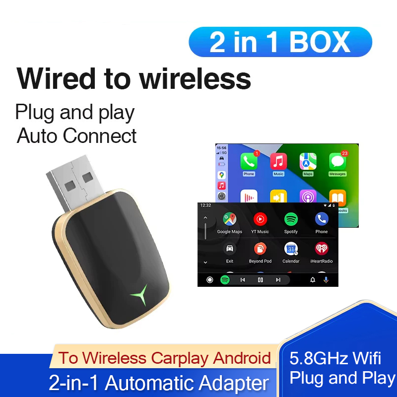 유선 카플레이 무선 안드로이드 2-in-1 자동 어댑터 - Wifi Smart Plug 리뷰 및 가격