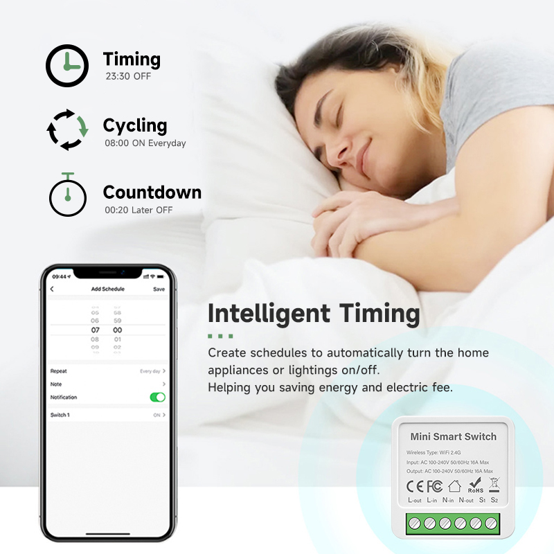 Tuya 스마트 WiFi 스위치 모듈 16A 2방향 제 - Smart Light Switch Wifi 리뷰 및 가격