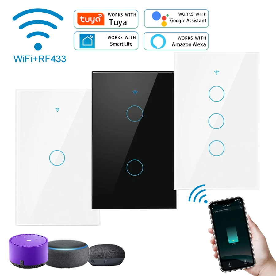 Tuya WiFi 스마트 스위치는 중성선이 있거나 없이 - Smart Light Switch Wifi 리뷰 및 가격
