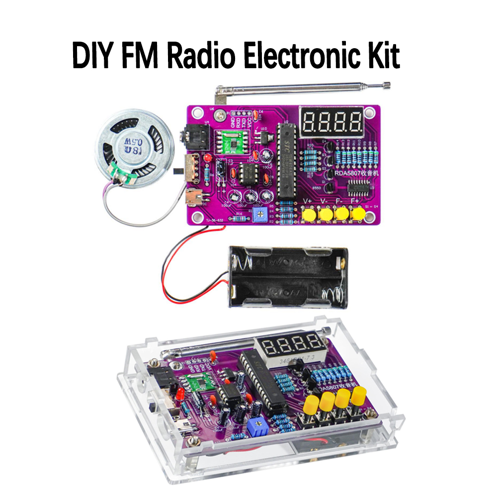 DIY FM 라디오 전자 키트 87-108MHz 조정  - Electronics Project Kit 리뷰 및 가격