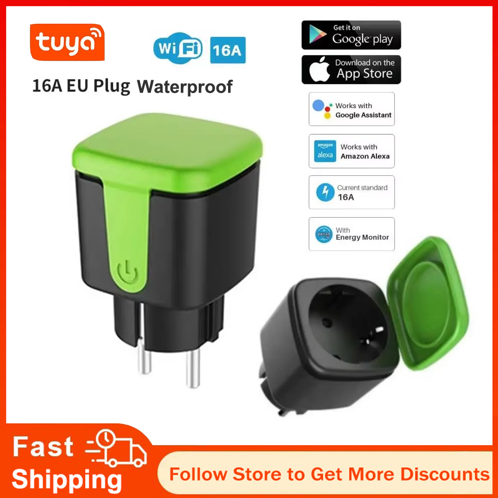 투야 EU 16A WiFi 스마트 방수 소켓, 실외용  - Wifi Smart Plug 리뷰 및 가격