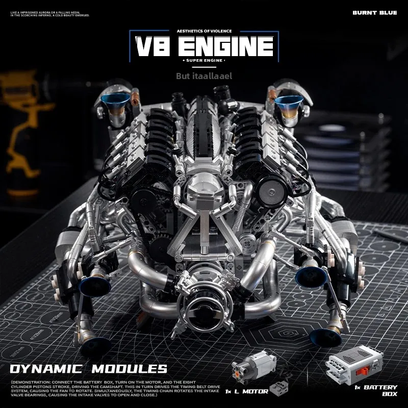 성인을 위한 V8 엔진 조립 키트, 트윈 터보 기계 공 - Stem Robotics Kit 리뷰 및 가격