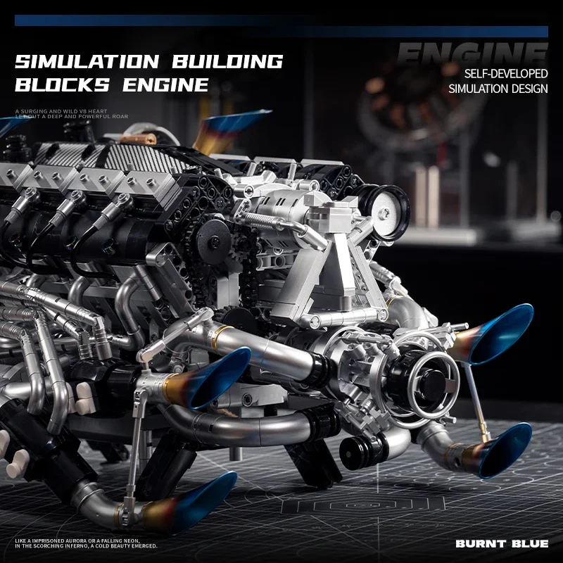 성인을 위한 V8 엔진 조립 키트, 트윈 터보 기계 공 - Stem Robotics Kit 리뷰 및 가격