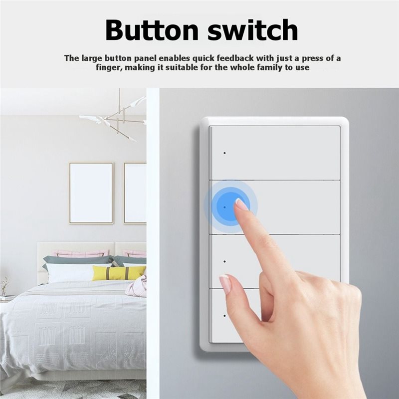 DTA4 스마트 조명 스위치, 음성 제어 기능, Tuy - Smart Light Switch Wifi 리뷰 및 가격