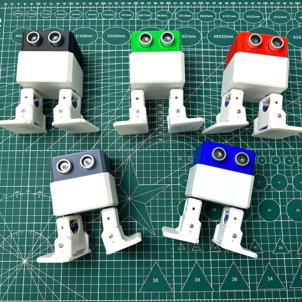 3D 프린팅으로 제작된 이족 보행 로봇 키트, 초음파  - Stem Robotics Kit 리뷰 및 가격